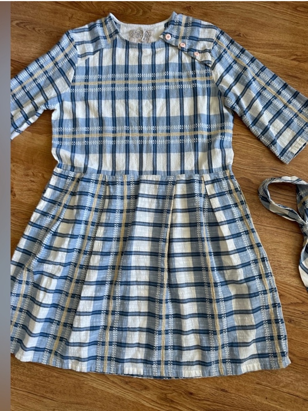 Ace & Jig Plaid Dress and Matching Accessory L